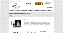 Desktop Screenshot of fortelhotels.com