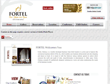 Tablet Screenshot of fortelhotels.com